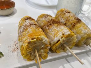 Vegan Mexican street corn (elotes)  at Verde Mar in Hong Kong Island
