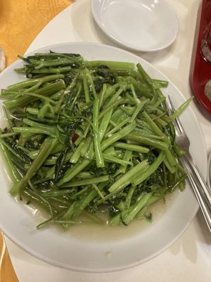 Water spinach   at Chojo Hanten in Yokohama