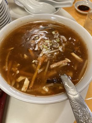 Spicy soup   at Chojo Hanten in Yokohama