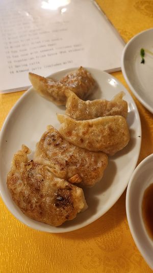 Gyoza at Chojo Hanten in Yokohama