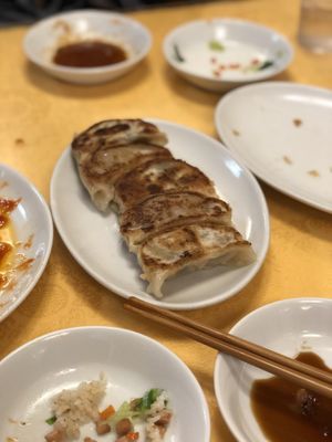 Vegan Gyoza at Chojo Hanten in Yokohama