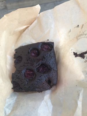 Vegan brownie  at Cupcake Corner in Krakow