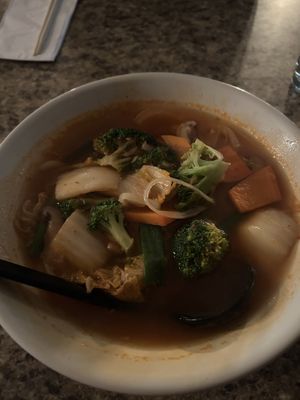 Vegan kimchi udon   at Ramen Bar in Pittsburgh