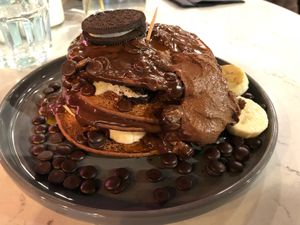 Vegan Pancakes  at POG - Tara St in Dublin