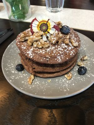 Vegan Protein Pancakes at POG - Tara St in Dublin