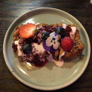 Vegan banana bread  at POG - Tara St in Dublin