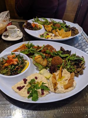 Vegetarian mix 13.5€ at Beirut Restaurant in Cologne
