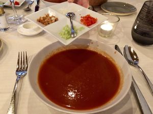 Gazpacho Andaluz at Löwen in Bad Ragaz
