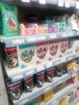 Raw vegan & vegetarian isle at Biologiko Xorio - Organic Village in Athens