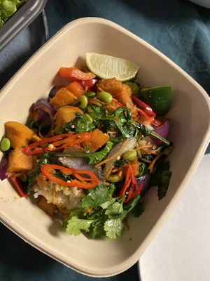 teriyaki shichimi tofu kokoro bowl  at Wagamama in Utrecht
