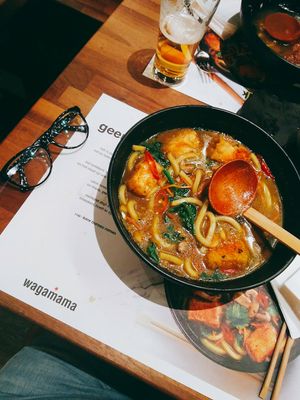 Vegan ramen at Wagamama in Utrecht