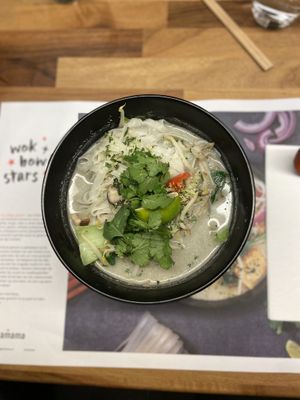 Listed on the vegan menu at Wagamama in Utrecht