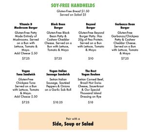 Handhelds menu at Frenchtown Fresh in Frenchtown