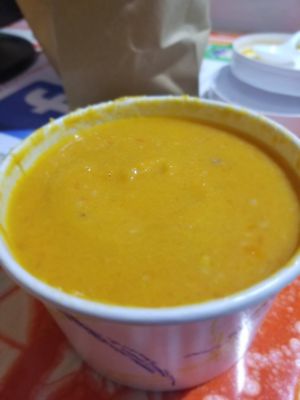 Thai Carrot/Peanut Soup at Frenchtown Fresh in Frenchtown