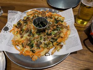 Veggie pancake at K-pub in Adelaide