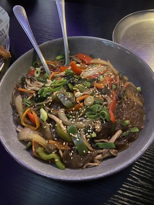 Sweet potato noodle saladd  at K-pub in Adelaide