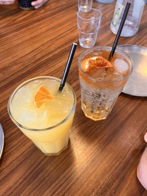 Orange ade and lemon lime and bitters   at K-pub in Adelaide