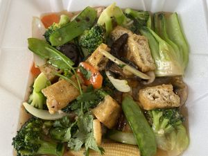 Mixed vegetables w tofu. at Pho Van in Easton