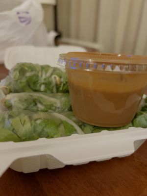 Plenty of dipping sauce   at Pho Van in Easton