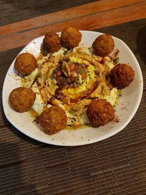 Falafel platter at Loro Loco in Koh Lanta