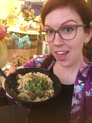 Vegan mac-n-cheese with capers! 👍🏻 at Mac n' Cheese Rebel in Los Angeles