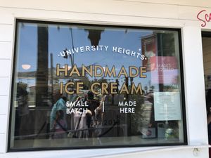 There’s a sit down area just in front of the shop where you can relax and enjoy. at Stella Jean's in San Diego