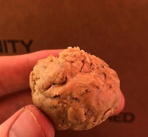 Tahini protein ball  at Foodshed in Abu Dhabi