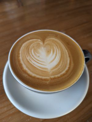 Coconut latte at Foodshed in Abu Dhabi