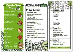 Create your own Veggie Curry Box at The Veggie Curry Box in London
