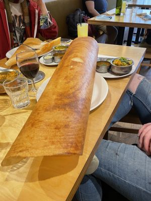 Paper paneer dosa at Sagar Vegan & Vegetarian Restaurant - West End in London
