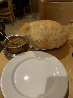Channa Masala with bhatoora😄 at Sagar Vegan & Vegetarian Restaurant - West End in London
