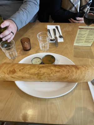 Masala dosa   at Sagar Vegan & Vegetarian Restaurant - West End in London