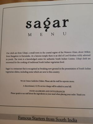  at Sagar Vegan & Vegetarian Restaurant - West End in London