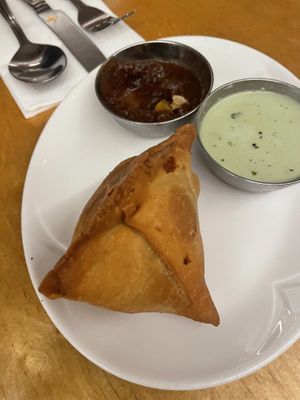 Samosa!!  at Sagar Vegan & Vegetarian Restaurant - West End in London