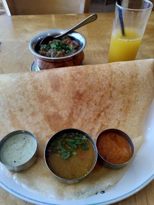 Great dosa at Sagar Vegan & Vegetarian Restaurant - West End in London