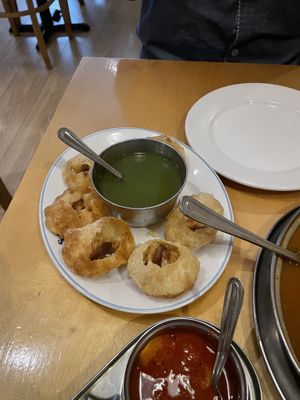 Pani Puri  at Sagar Vegan & Vegetarian Restaurant - West End in London