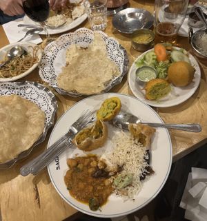Lots of options and server was really nice and helpful in picking a variety of dishes. Most vegan options or able to be made vegan   at Sagar Vegan & Vegetarian Restaurant - West End in London
