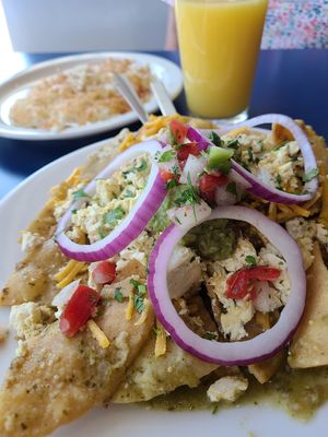 Chilaquiles at Sunnyside Diner - NW 6th St in Oklahoma City