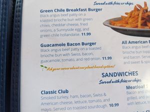 Plant based burgers available at Sunnyside Diner - NW 6th St in Oklahoma City