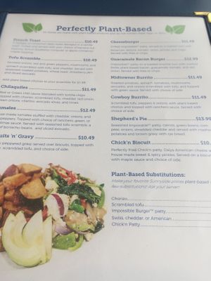 Menu board at Sunnyside Diner - NW 6th St in Oklahoma City