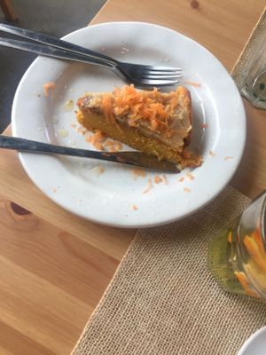 Bolo de Cenoura e Abobora Vegan at Bosque Bio in Almada