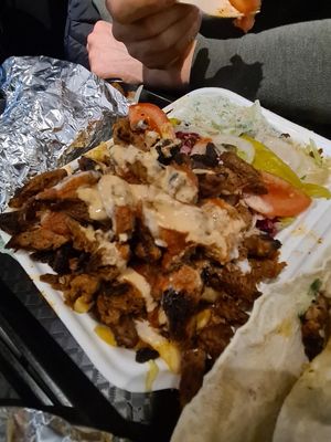 Loaded fries at What The Pitta in Brighton