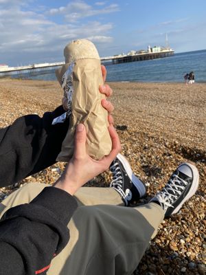 vegan döner at What The Pitta in Brighton
