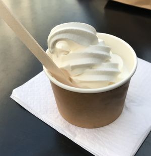 Soft serve ice cream at What The Pitta in Brighton