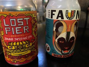 Great choice of vegan beers at What The Pitta in Brighton