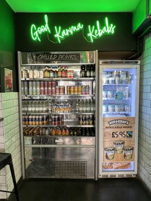 Drinks and ice cream   at What The Pitta in Brighton