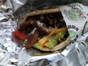 Doner gyros  at What The Pitta in Brighton