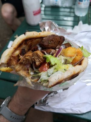 Doner gyros  at What The Pitta in Brighton