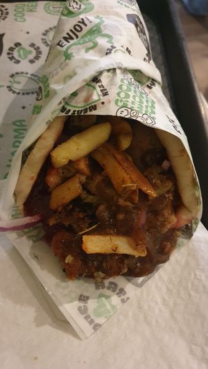 Christmas gyros special at What The Pitta in Brighton