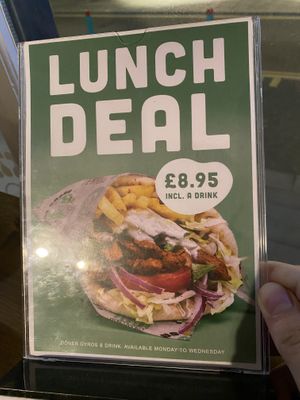 Lunch deal  at What The Pitta in Brighton